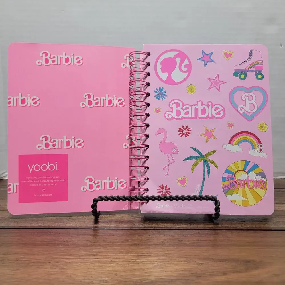 3 Pc Barbie Notebooks: Spiral, Composition & Journal - NEW